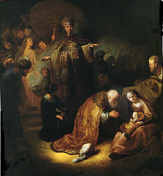 The Adoration of the Magi.